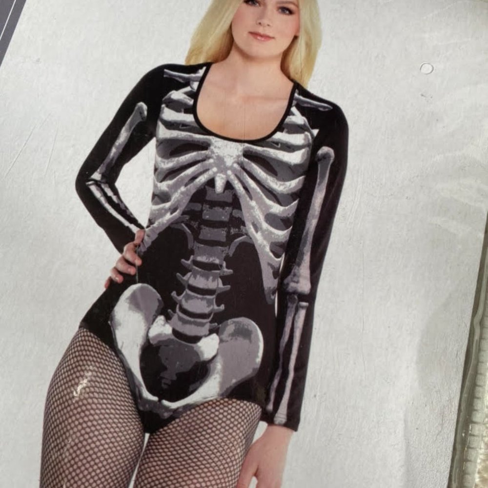 COSTUME Skeleton Bodysuit Halloween - Picture 7 of 8